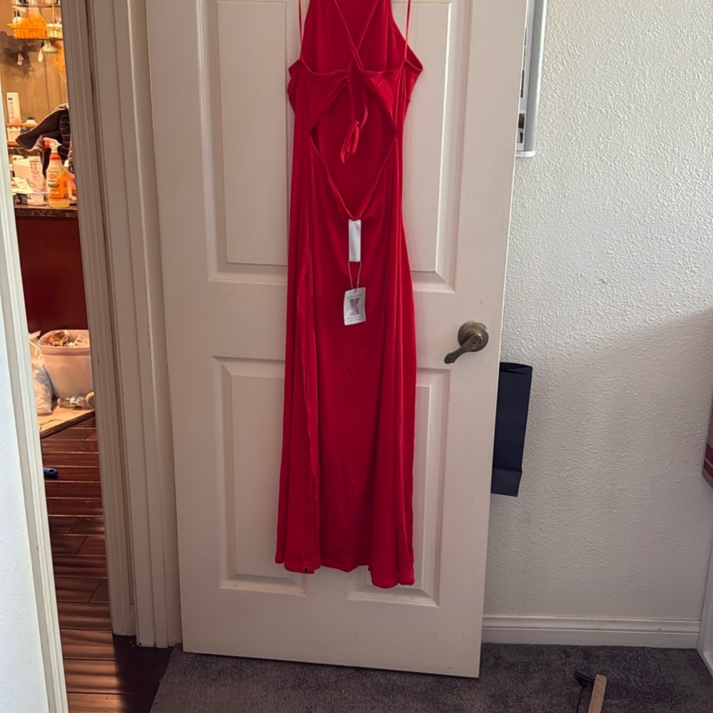 Savage X Fenty Red Rib Xssentials Slip Dress - Picture 4 of 5